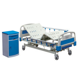 Cama de hospital manual da cama de aço inoxidável do paciente hospitalizado com o trilho lateral de alumínio