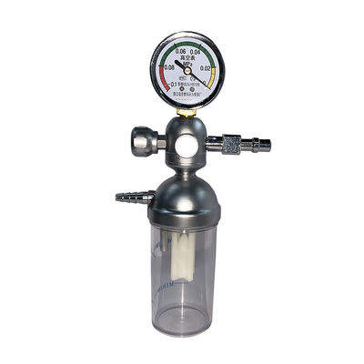 Medidor de fluxo de aço inoxidável do oxigênio do hospital com conjunto múltiplo do humidificador